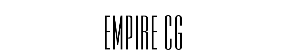 Empire CG cкачати шрифт безкоштовно